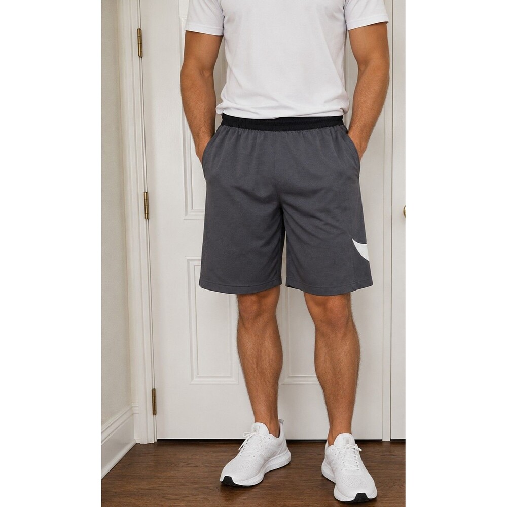 Nike Dri-FIT Men's Gray Athletic Training Shorts Size Large L